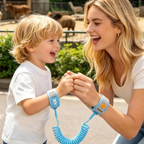 Child Safety Link Magnetic Reflective Wrist Safety Strap — view 2