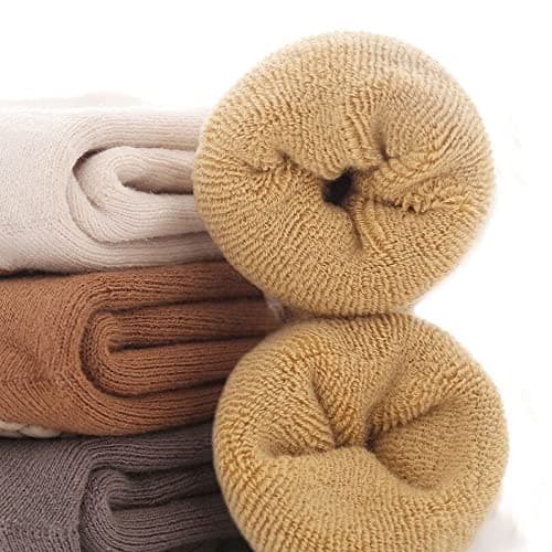 FedMois 5 Pairs Baby Kids Cozy Warm Winter Socks Anti-slip Infant Toddler Thermal Crew Socks, fox, 1-3 Years — view 4