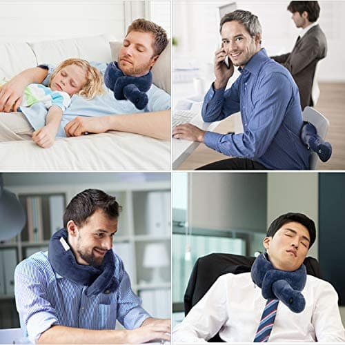 Travel Pillow with Vibration Function,Adjustable Massage Neck Pillow — view 4