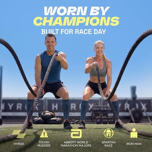 Rymora Calf Compression Sleeves for Men & Women (Ideal for Sports, Running, Shin Splints & More) (One Pair) (Charcoal) (Large) [L] — view 3