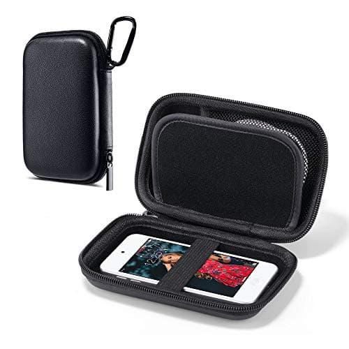 ULAK MP3 MP4 Player Case Portable Travel Box for iPod Touch, Black