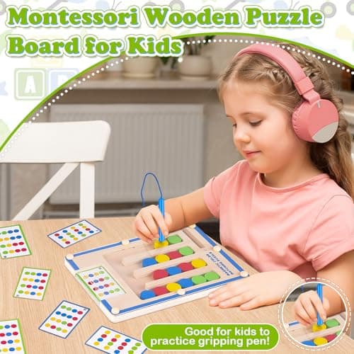 Montessori Toys for 3 4 5 6 Year Old Boys, Kids Magnetic Maze Puzzle Games — view 2