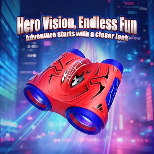Toys for 3-12 Year Old Boys, Binoculars Kids with Compass & Bird Watching Manual, Outdoor Garden Toys Boy Toy Kids Toy Age 3 4 5 6 7 9, Boy Gifts Toddler Birthday Present Easter Gifts for Kid — view 2