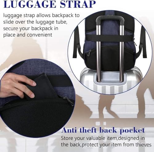 MATEIN Laptop Backpack 17.3" Large Travel Backpack with Laptop Compartment — view 4