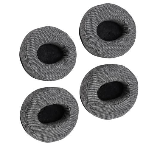 Wakects Headphone Ear Cushions Memory Foam Headphone Earpads 4pcs Cotton Linen Fabric Replacement Ear Pads for HD 4.50BT HD 4.50BTNC for Home Office Travel Listening — view 3