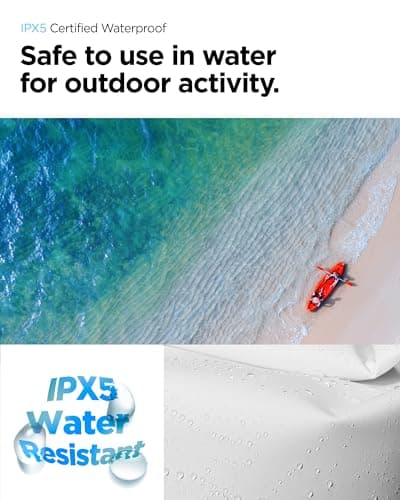Spigen [30L [IPX5] Aqua Shield Waterproof Bag Dry Bag Backpack for Hiking, Extra Inner Pocket, Large Dry Sack, Swimming Kayaking Paddle Boarding, Robust & Anti-Scratch, Hiking Gear - Snow White — view 4