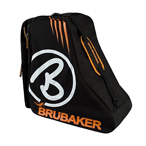 BRUCAKER Davos Combo Set, Ski Bag and Boot Bag for 1 Pair of Skis and Poles and Shoes, Schwarz - Orange, 170 cm — view 2