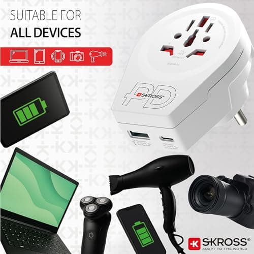 SKROSS World to Europe USB AC20PD Travel Adapter — view 5