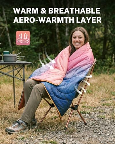 Gonex Camping Blanket, Packable Wearable Puffy Outdoor Blanket Quilt — view 2
