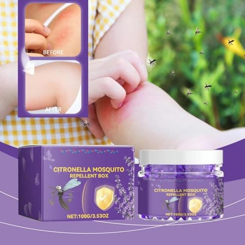 Citronella Bracelet Natural Long Lasting Wearable for Indoor Outdoor Travel Camping Hiking (Purple, 6.5 5cm) — view 3