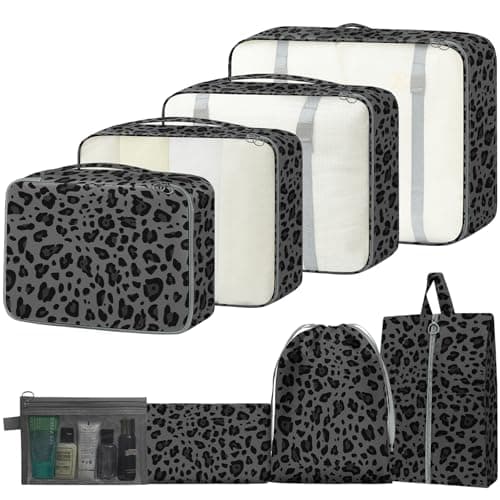 MOFELON 8PCS Packing Cubes for Suitcase, Travel Luggage Organisers for Backpack, Waterproof Suitcase Organiser Bags, Travel Essentials Accessories