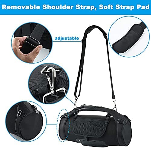 KOSTOO Travel Carrying Strap Shoulder Strap with Two Side Covers for JBL Boombox/Boombox 2-Waterproof Portable Bluetooth Speaker — view 2