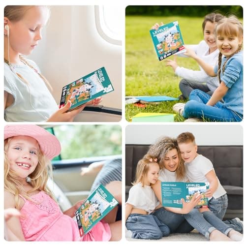 ASTARON Magnetic Puzzles for Toddlers, Educational Travel Toys Car Plane Activities For Kids, 9-12-16 pieces Learning Magnet Puzzles for Road Trip, Kids Birthday Gifts — view 6