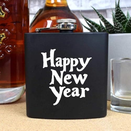 Azeeda 'Happy New Year' Pocket Hip Flask - 6oz (HP00035402) — view 2