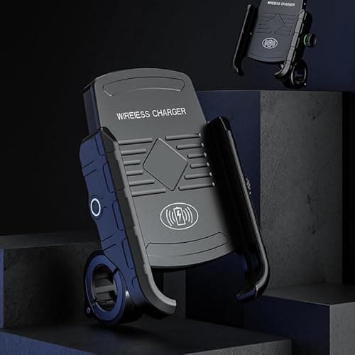 FUNOMOCYA Motorcycle Phone Holder 15W Wireless Charging Ip66 for outdoor — view 6