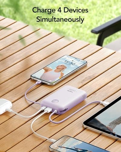 VIYISI 20000mAh 30W Fast Charging Power Bank with Built-in Cable — view 4