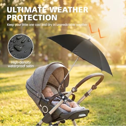 LIHAO 72cm Pram Parasol with Adjustable Fixing Clamp — view 6