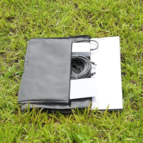 GODPEE Storage Bag for Starlink Gen 3 Rectangular Satellite - Double Pocket Design - Travel Case for Starlink Gen3 Ethernet Cable, Antenna, Starlink Router, Power Supply - for Camping Outdoor Field — view 5