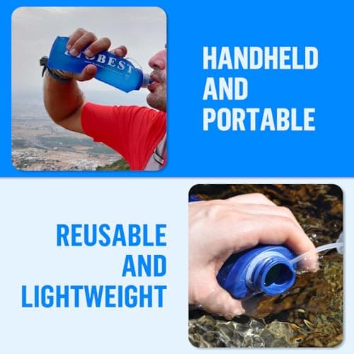 UTOBEST Running Water Bottles 250ml, Collapsible Soft Flask — view 5