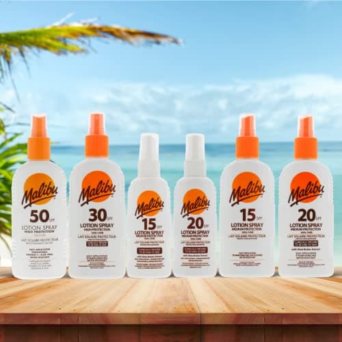 Malibu Sun SPF 30 Lotion Spray, High Protection Sun Cream, Water Resistant, Vitamin Enriched, 200ml (Pack of 2) — view 4
