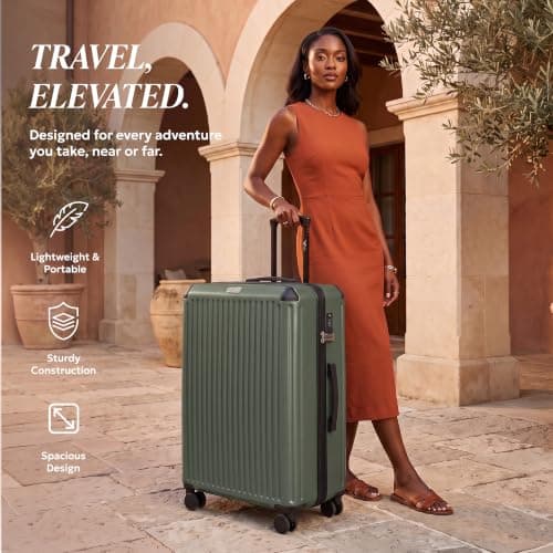 LUGG Sky Rover 32 Inch Suitcase Hard Shell Luggage, Strong & Lightweight with Secure TSA Lock, Smooth 360° Wheels, Internal Pockets, Airline Approved (86x58x31cm) – 5 Year Warranty — view 2