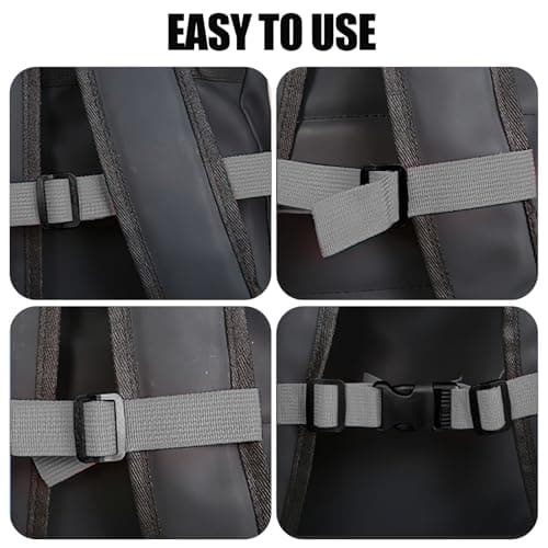 4 Pack Adjustable Backpack Chest Strap, Quick Release Sternum Hiking School — view 5