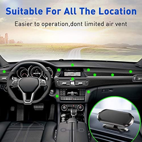 powerland Magnet Phone Holder for Car, 【Upgraded 8 Strong Magnets】(2 pcs) — view 4