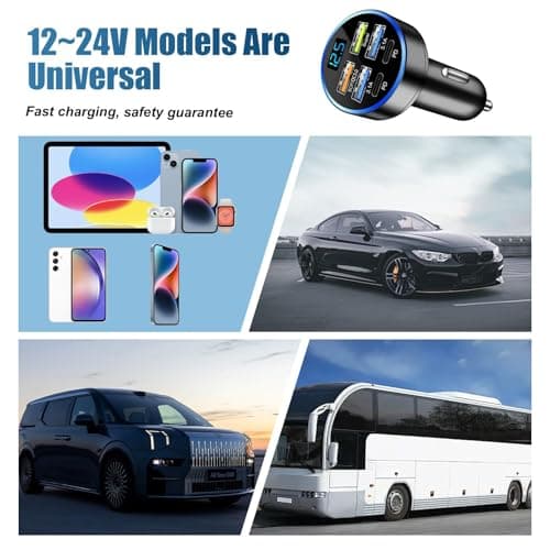 Cigarette Lighter USB Charger Type C Fast Charging for Car Lorry — view 6
