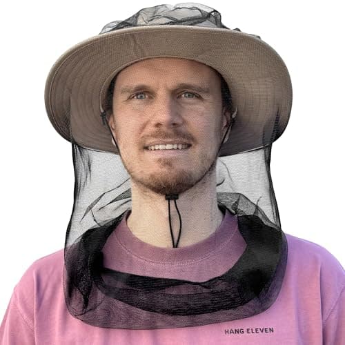 Mosquito Head Net for Insect, Fly & Bug Protection - Fits All Type of Hats — view 2