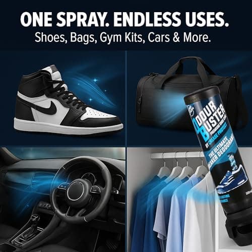Odour Buster Shoe Deodoriser Spray - Eliminates Trainer & Shoe Odours - Perfect for Football Boots & Smelly Shoes - Anti Odour Freshener (1 count (Pack of 2)) — view 3