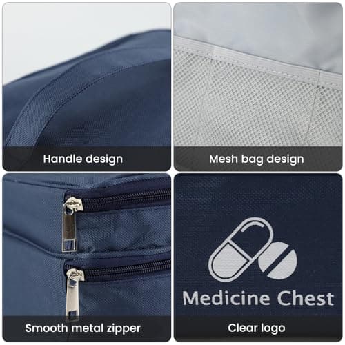 Dzmuero 2 Pieces First Aid Kit Bags, Empty Emergency Bags — view 5