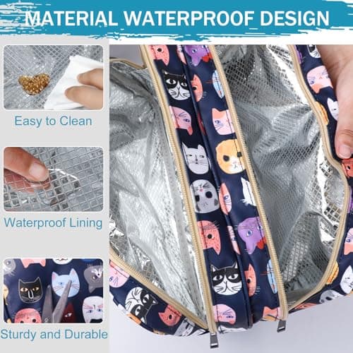 wordmouk Toiletry Bag Wet and Dry Separation Double-Layer Large Cosmetic Bag Travel Makeup Bag Water-Resistant Hanging Toiletry Wash Bags Toiletries Organizer Toilet Bags for Swimming Gym Trip — view 5