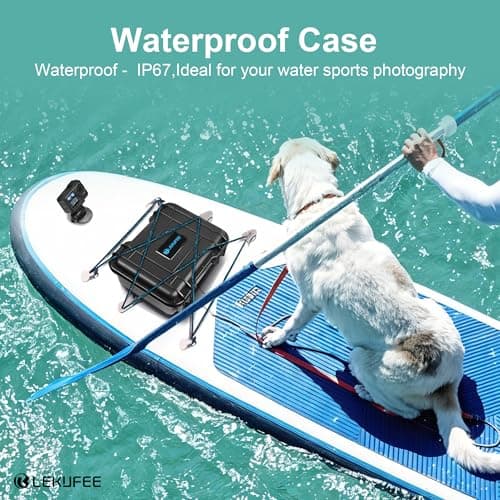 LEKUFEE Portable Waterproof Hard Case for DJI Osmo Action 6/5 Pro/4/3 Action Camera,Standard Combo,Adventure Combo,More Accessories(Case Only) — view 5
