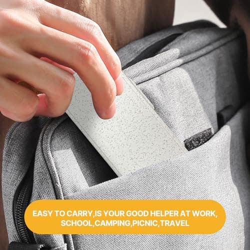 YIGAARUI Cutlery Set with Case,Reusable Stainless Steel Travel Lunch Utensils with Fork Spoon Knife Chopsticks for Picnic School Office Flatware Set Mirror Polished Dishwasher Safe (4PCS) — view 4