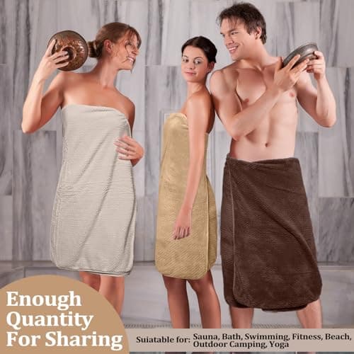 Preboun 12 Pcs Bath Towels and Washcloths 4 Sets Microfiber Bathroom Beach Pool Towel Set Quick Dry Coral Velvet Highly Absorbent for Fitness Sports Shower Travel Spa Hotel(Taupe Gradient) — view 6