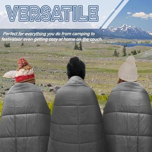 Down Camping Blanket Packable Portable Down Filled Camping Quilt — view 5