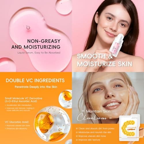 50PCS Pamper Gifts for Women, Face Masks Skincare Set, Sakura Self Care — view 3