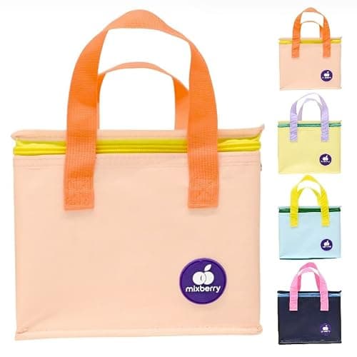 mixberry™ 5.6L Insulated Lunch Bag for Kids, Women & Men – Reusable Thermal Lunch Tote with Carry Handles, Leak Resistant, Water Resistant Cooler Bag for Work, Office, School, Picnic & Travel.