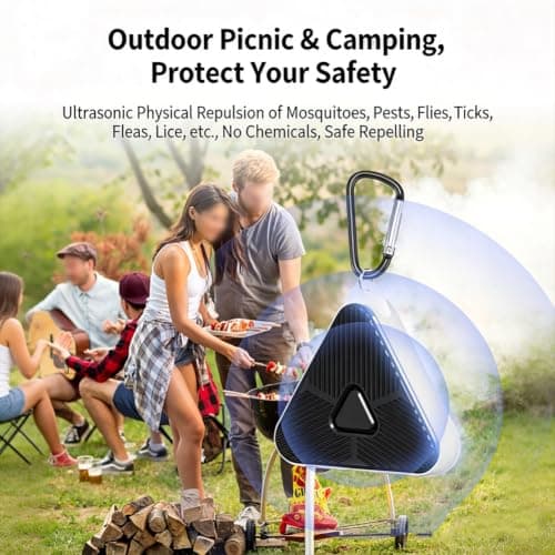 Portable Ultrasonic Tick Repeller, Charging Hanging Pet Insect Deterrent — view 3