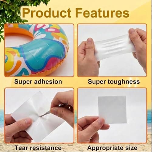 8 Pcs Waterproof Inflatable Pool Repair Kit, TPU Pool Patch Repair Kit — view 3