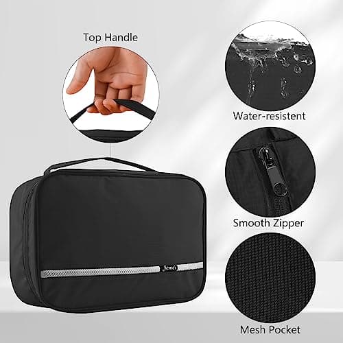 homchen Hanging Toiletry Bag Travel Kit for Men Women, Upgrade Large Capacity Wash Bag Makeup Bag with 4 Compartments, Foldable Compact Size — view 3