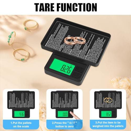 Diyife Mini Scales, 1000g/0.01g High Precision Small Pocket Scales — view 6