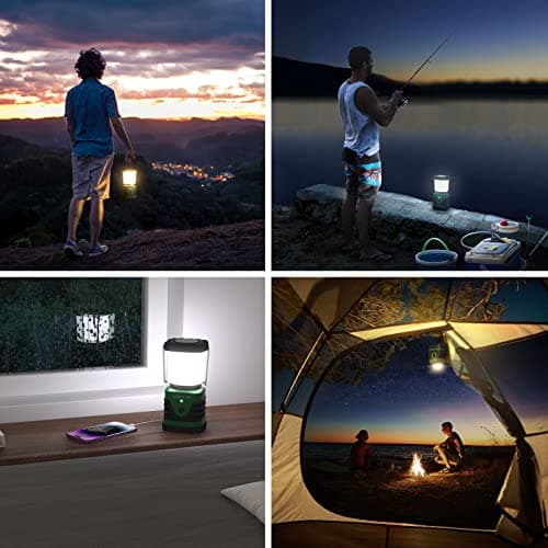 LE Camping Light Rechargeable, 1000lm Camping Lantern, Warm & Cool Light — view 6