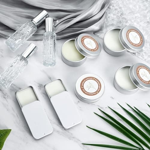 Perfume Making Kit, Vezerd DIY Solid Perfume Making Kits for Women, Portable Pocket Solid Balm with Travel Size Bottle, Make Your Own Fragrance Blam Gifts for Girls Girlfriend — view 6