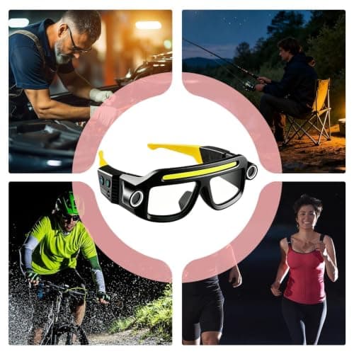 LED Safety Glasses 5 Modes LED USB Rechargeable Headlamp — view 4