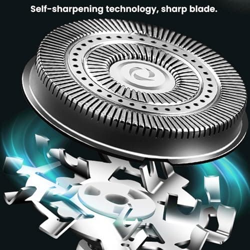Wet Dry Use Mini Shaver for Men, USB Wireless Shaving Beard Trimmer, Washable Electric Shaver, Rechargeable Portable Razor (Gray) — view 6