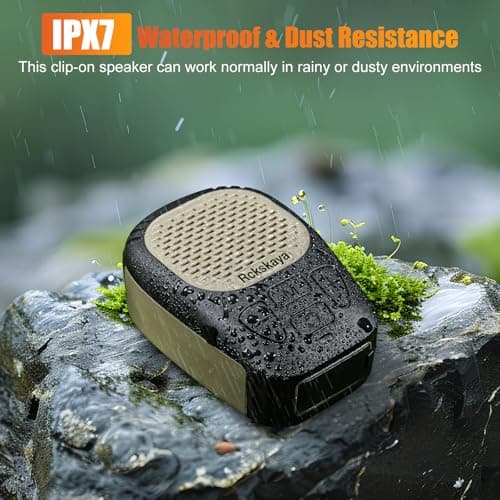 Rckskaya Wearable Bluetooth V5.3 Speaker, Clip Jobsite Speaker Waterproof — view 6