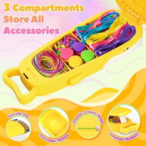 Euclidean Cube Friendship Bracelet Making Kit for Girls 6-12 Art and Crafts — view 2