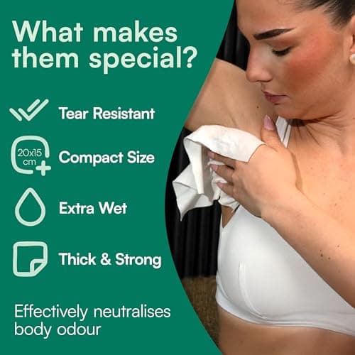 FreshWipes Mini Antibacterial Body Wipes for Adults 1 Pack (10 Wipes) - Biodegradable Wet-Wipes - Dermatologically Tested & Suitable for the Elderly or Disabled - Great for Camping (Ocean Fresh) — view 4