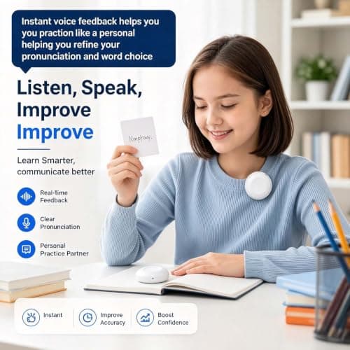 Smart Translator Device,Wearable Language Translator Device,Ai Spanish & English Practice Companion,Supports 133 Languages,Real Time Voice Foreign Language Translators,Travel Essentials (1pc) — view 4
